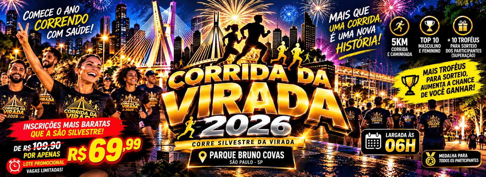 Imagem de divulgação: Corrida da Virada