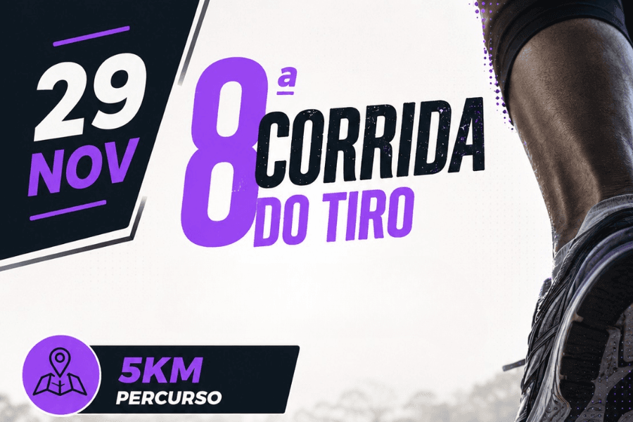 Imagem de divulgação: 8ª Corrida do Tiro