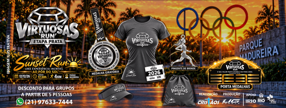 Imagem de divulgação: 10ª Virtuosas run - etapa prata ( SUNSET RUN )