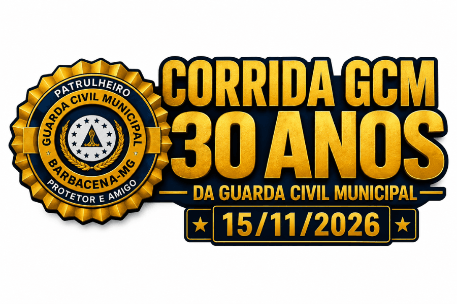 Imagem de divulgação: Corrida GCM Barbacena - 30 Anos Da Guarda Civil Municipal