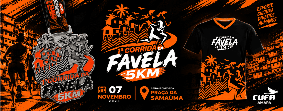Imagem de divulgação: 1ª Corrida da Favela