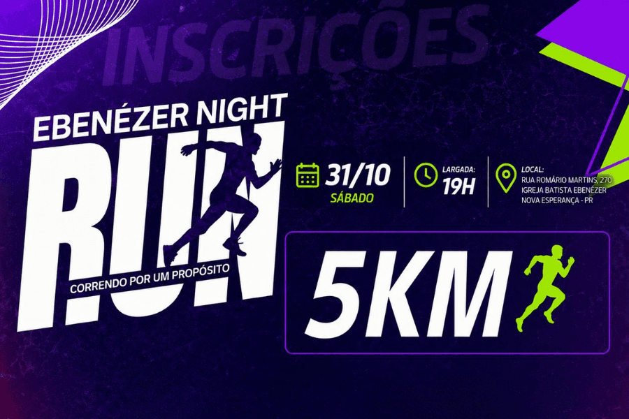 Imagem de divulgação: Ebenézer Night Run