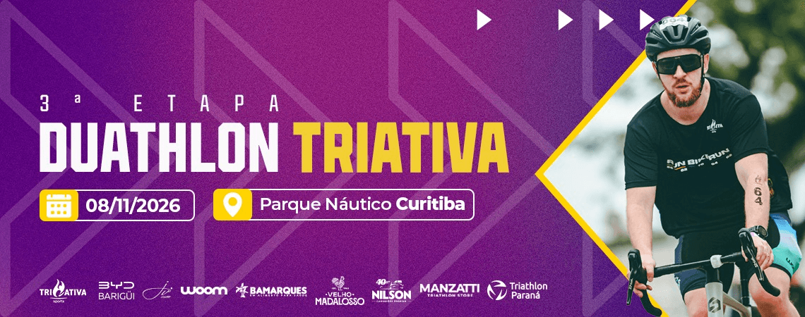 Imagem de divulgação: 3ª Etapa Duathlon Campeonato Paranaense