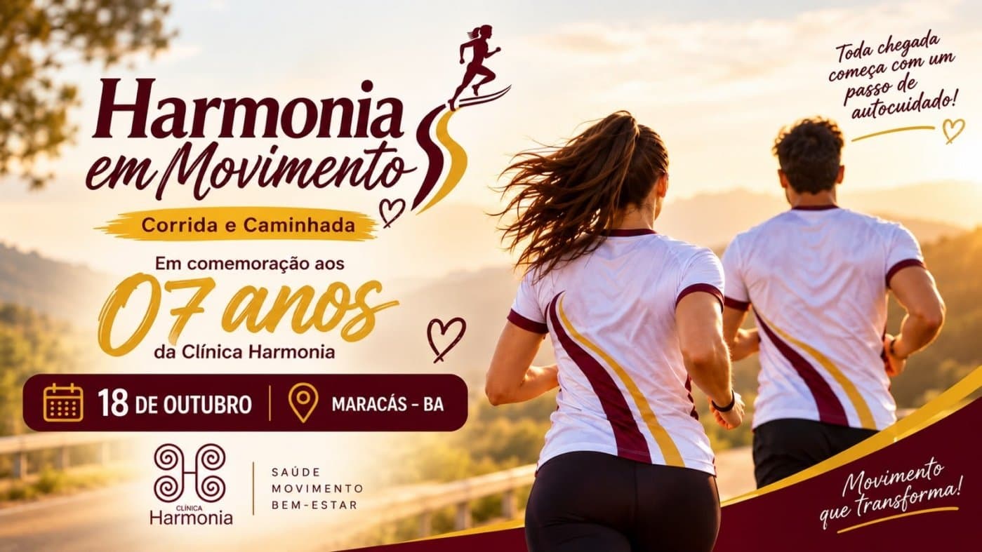 Imagem de divulgação: II Corrida Harmonia em Movimento