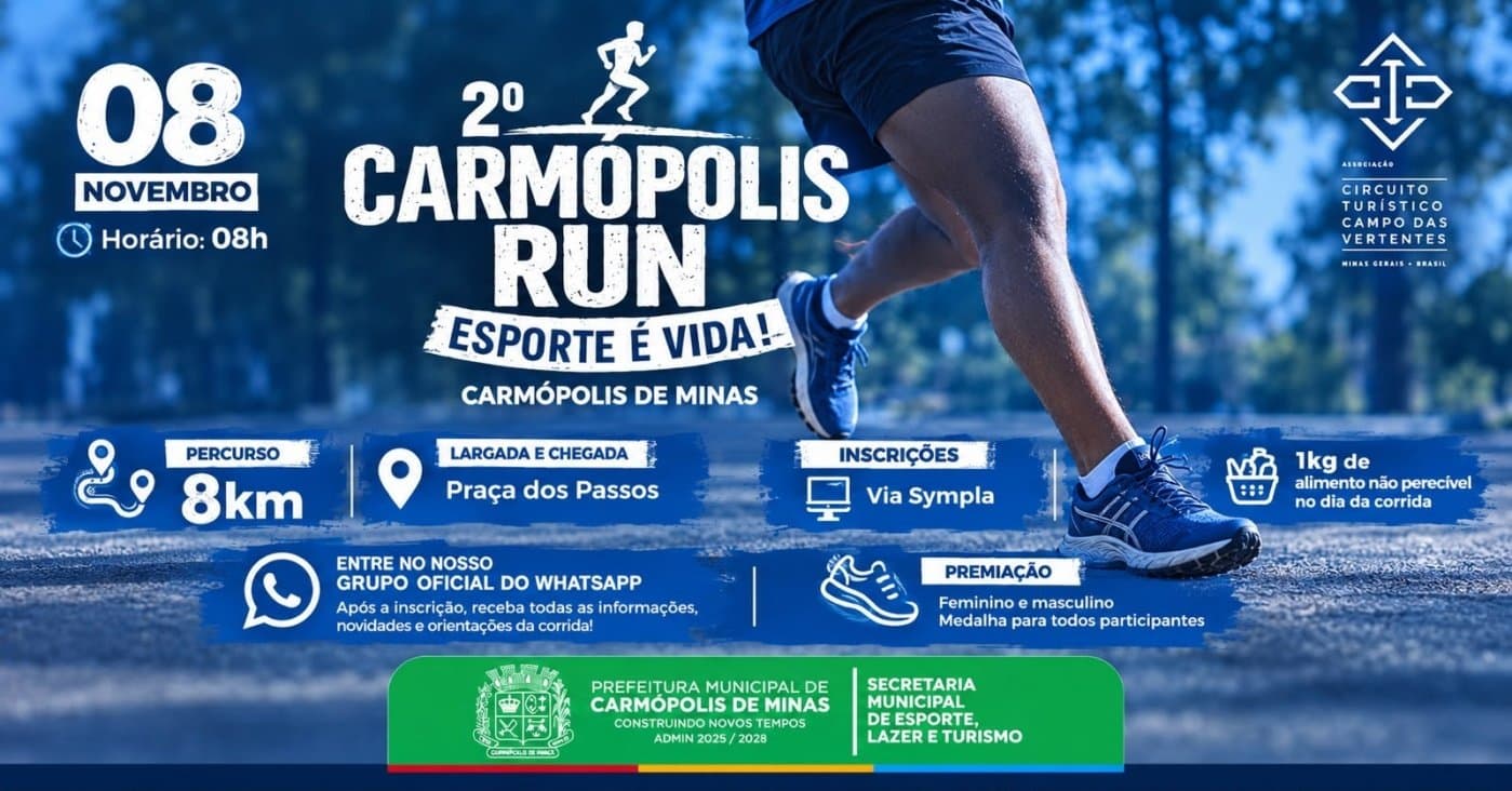 Imagem de divulgação: 2º Carmópolis Run