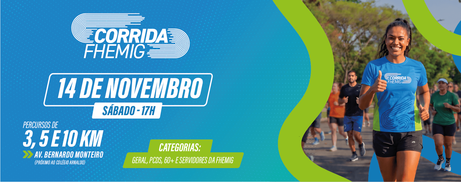 Imagem de divulgação: Corrida Fhemig - 2026