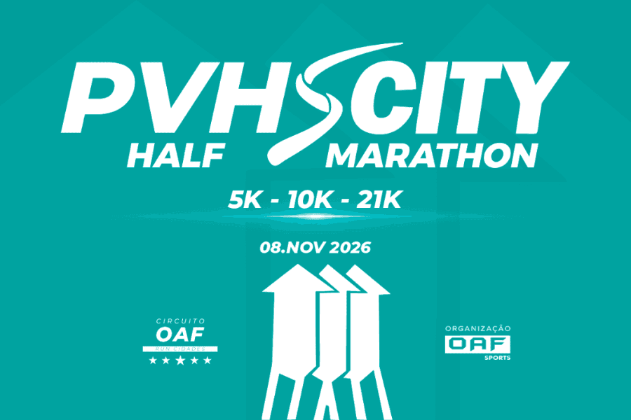 Imagem de divulgação: 3ª Meia Maratona Pvh City 2026. 5k - 10k - 21k