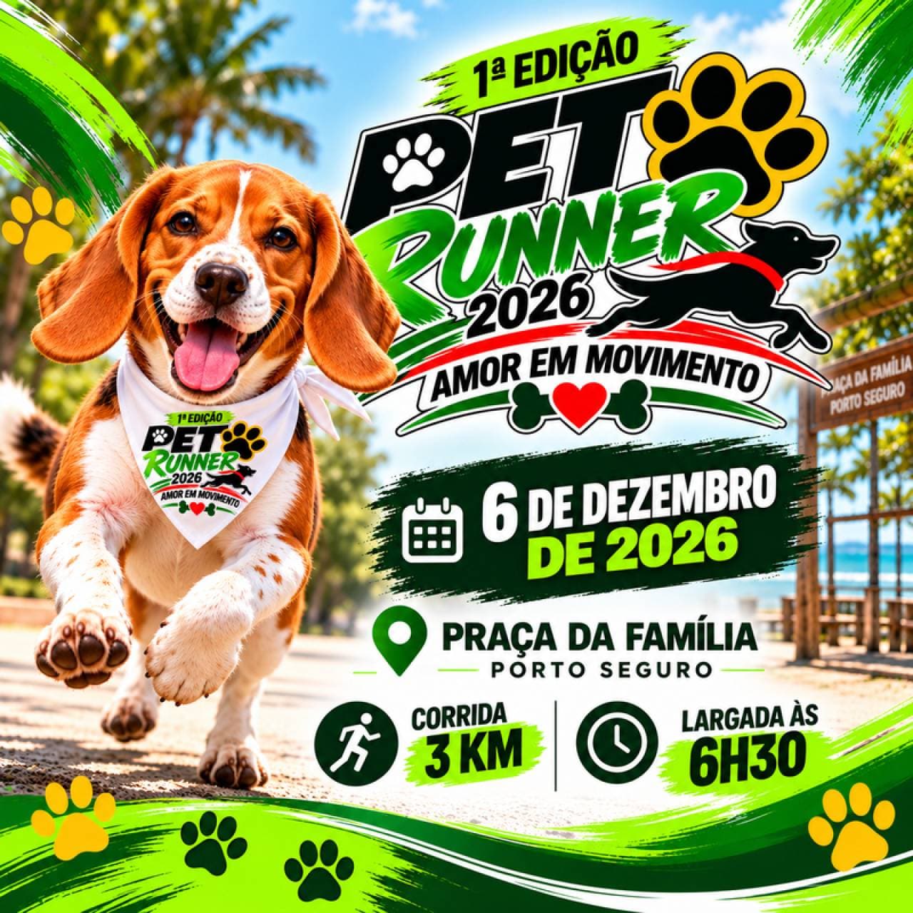 Imagem de divulgação: 1ª Edição Pet Runner 2026