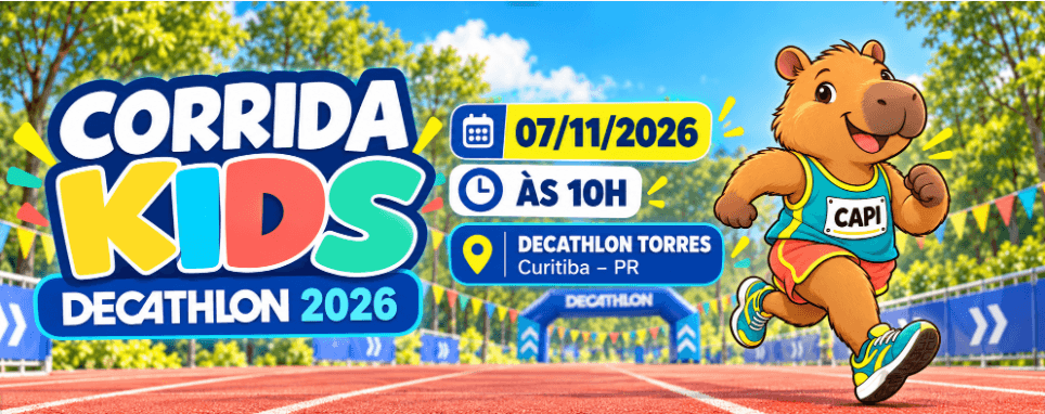 Imagem de divulgação: Corrida Kids Decathlon 2026