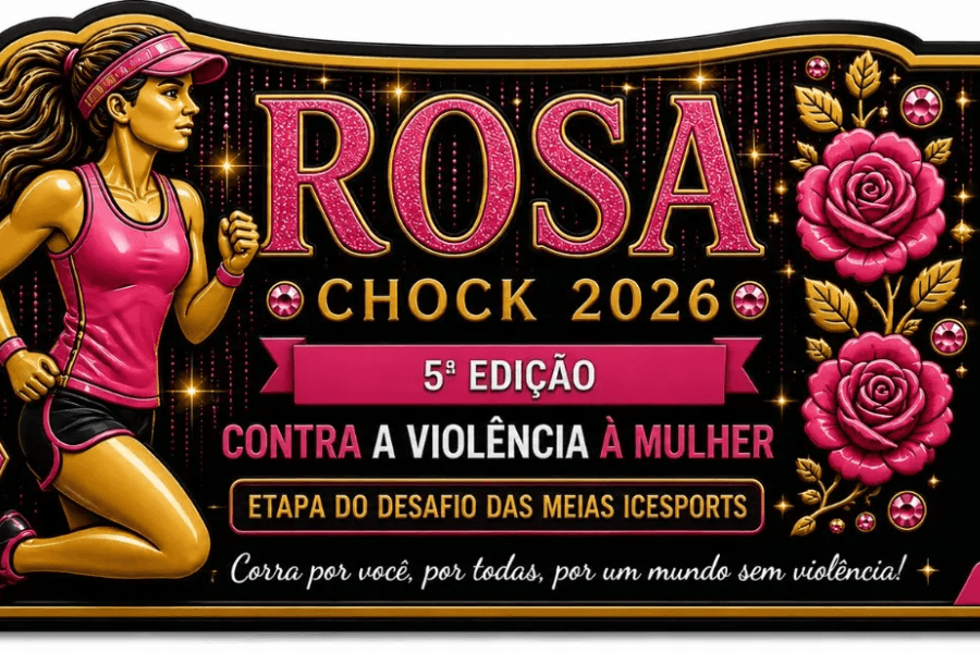 Imagem de divulgação: Rosa Chock - Etapa Violência Contra a Mulher
