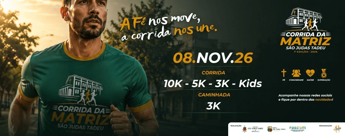 Imagem de divulgação: Corrida da Matriz São Judas Tadeu