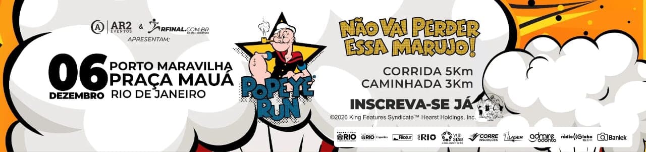 Imagem de divulgação: Corrida do Popeye Run