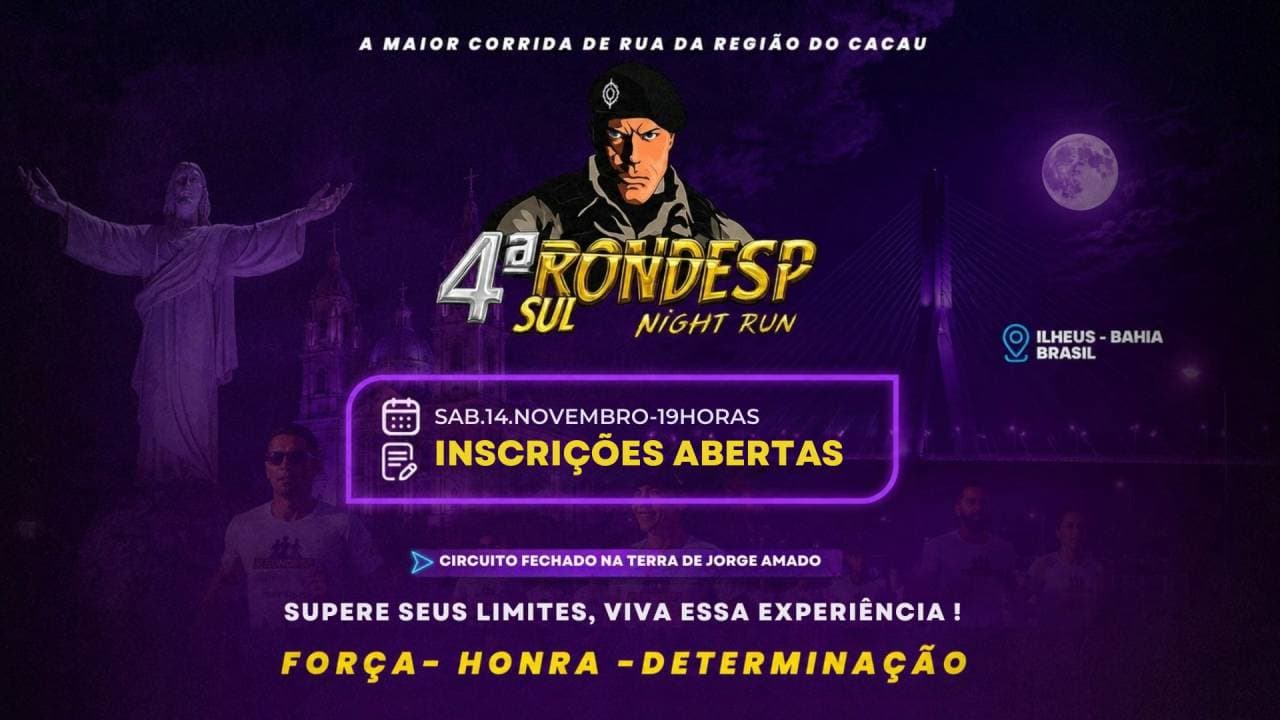 Imagem de divulgação: 4ª Rondesp Sul Night Run