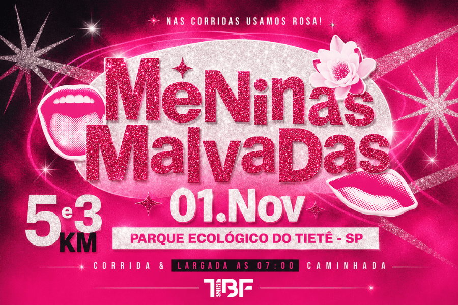 Imagem de divulgação: 2ª Corrida Meninas Malvadas Run 2026