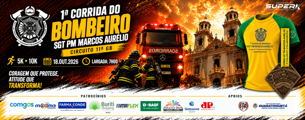 Imagem de divulgação: Corrida SGT PM Marcos Aurélio