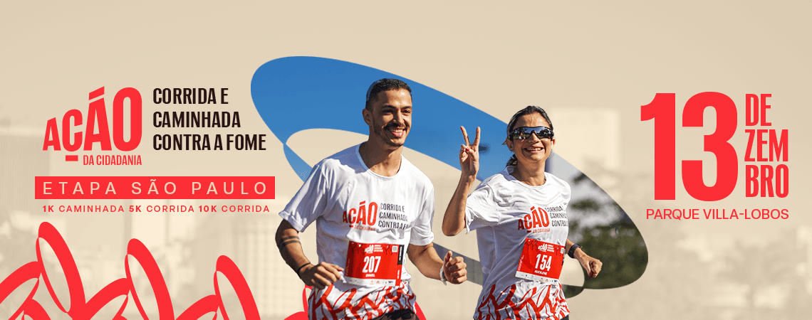 Imagem de divulgação: Corrida e Caminhada Contra a Fome 2026 - Etapa São Paulo