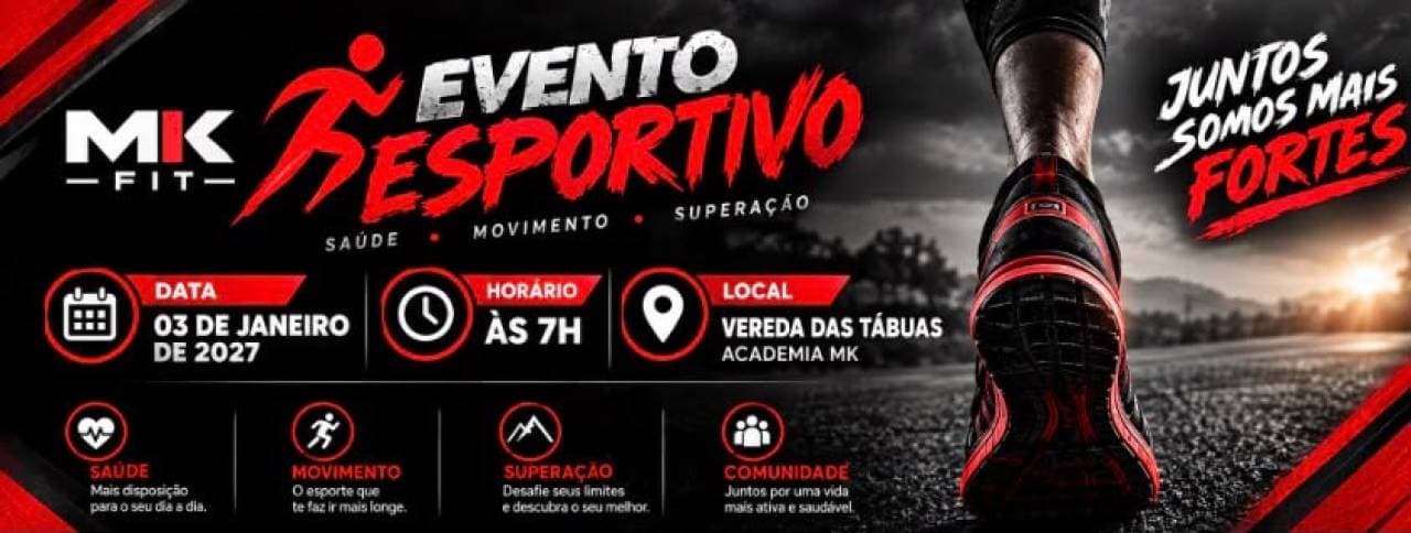 Imagem de divulgação: Corrida Academia Mkfit