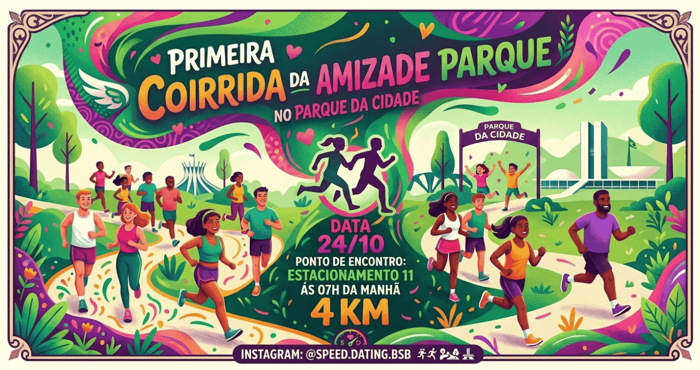 Imagem de divulgação: Primeira Corrida da Amizade
