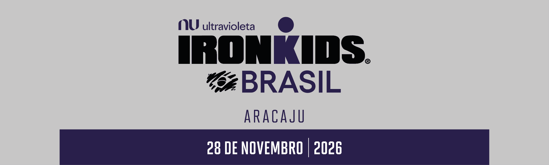 Imagem de divulgação: 2026 NUBANK ULTRAVIOLETA IRONKIDS IRONMAN 70.3 sergipe