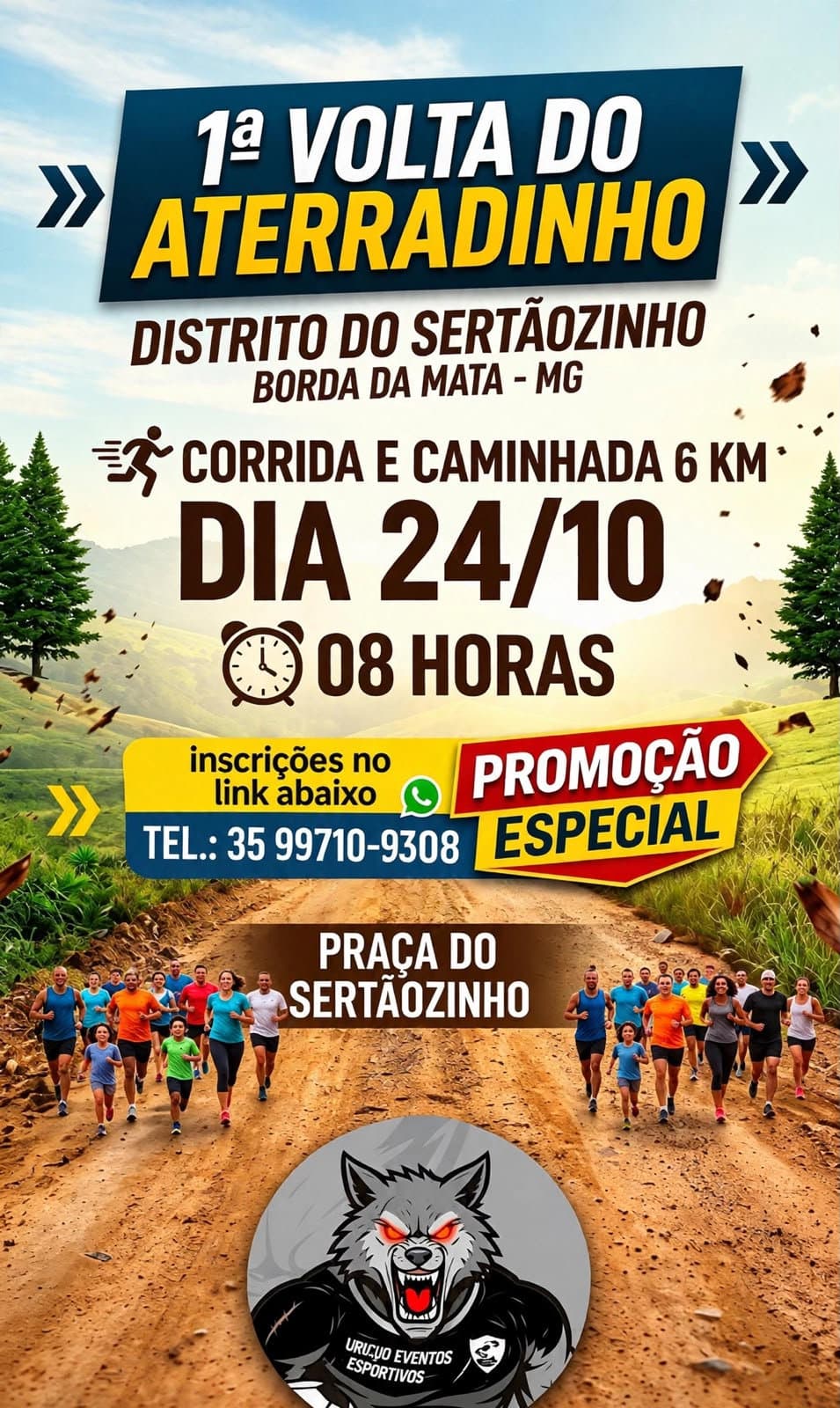 Imagem de divulgação: 1º Volta do Aterradinho
