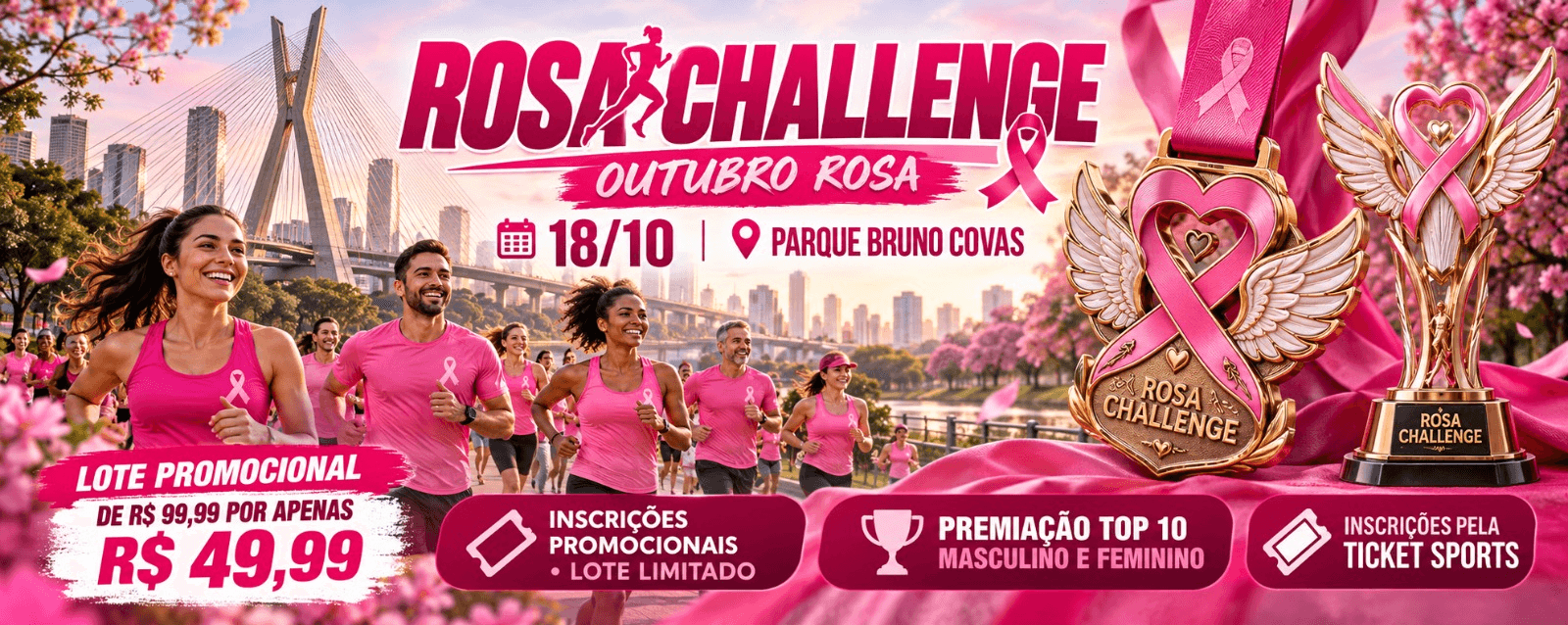 Imagem de divulgação: Rosa Changelle - Outubro Rosa
