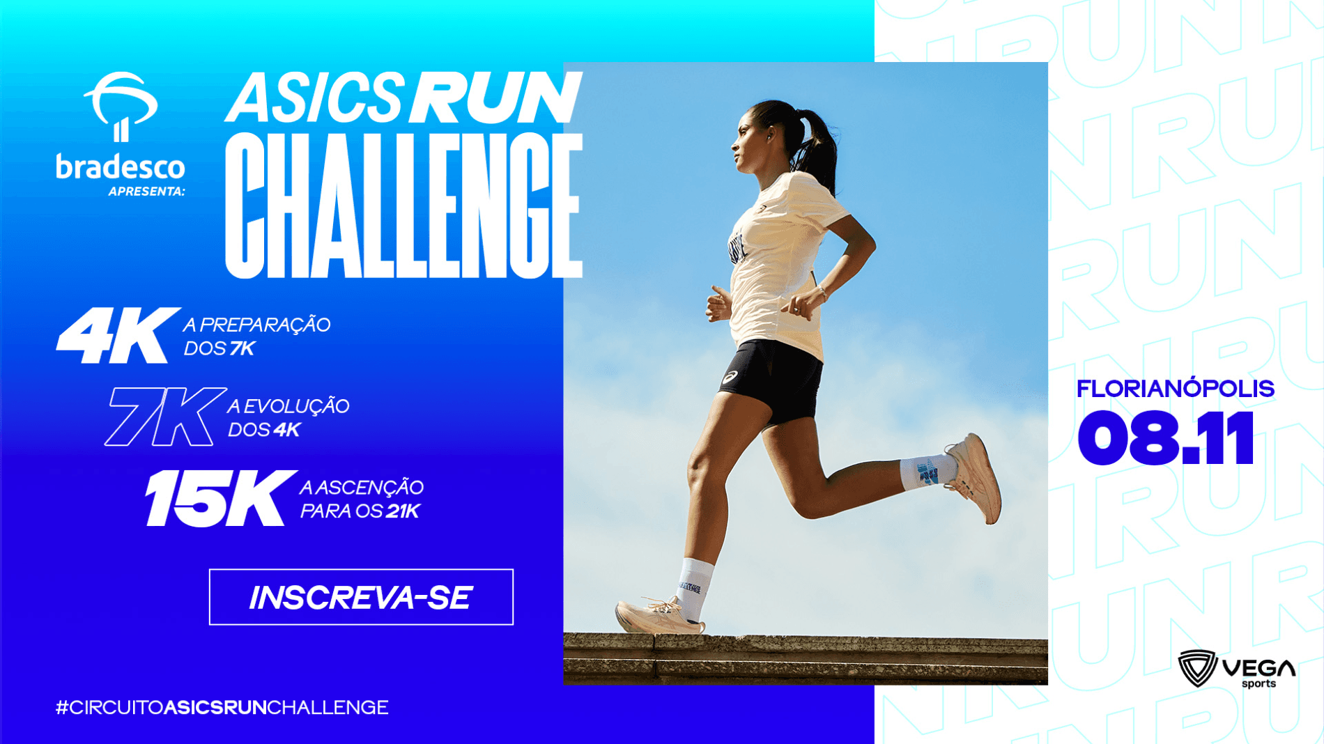 Imagem de divulgação: Asics Run Challenge 2026 - Etapa Florianópolis
