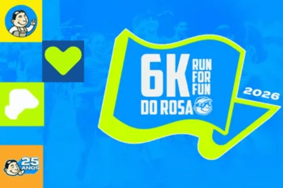 Imagem de divulgação: Corrida 6k do Rosa 2026