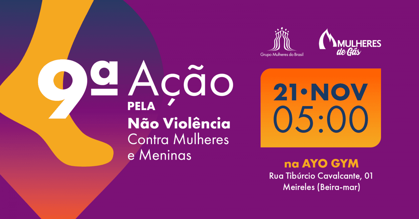 Imagem de divulgação: 9ª Ação Corrida e Caminhada Pelo Fim da Violência Contra Mulheres e Meninas