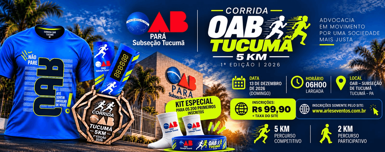 Imagem de divulgação: 1ª Corrida Oab Tucumã