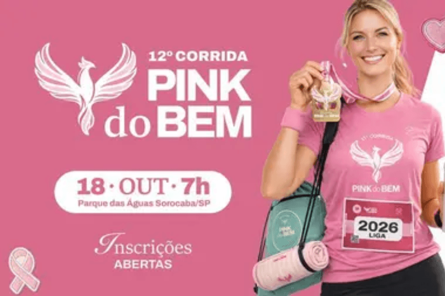 Imagem de divulgação: 12ª Corrida Pink do Bem