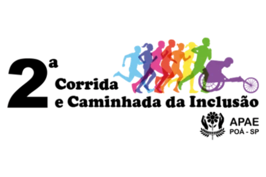 Imagem de divulgação: 2ª Corrida e Caminhada da Inclusão Apae Poá