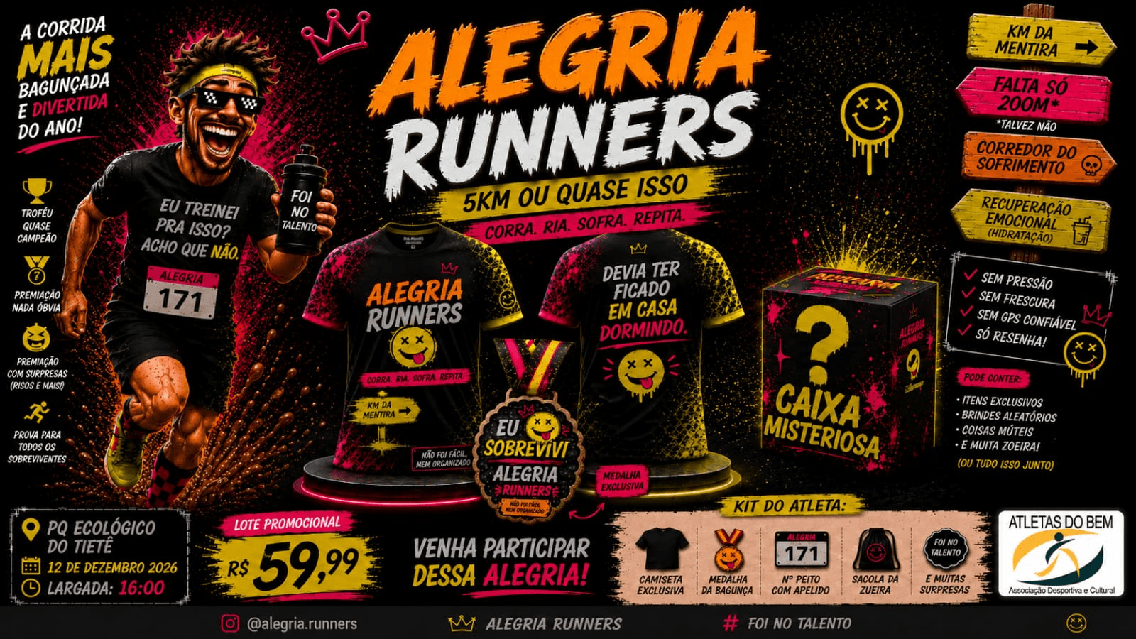 Imagem de divulgação: Alegria Runners 5km ...ou Quase Isso!!