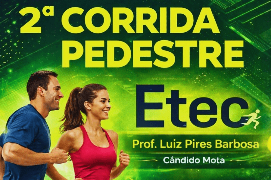 Imagem de divulgação: 2ª Corrida Pedestre Etec