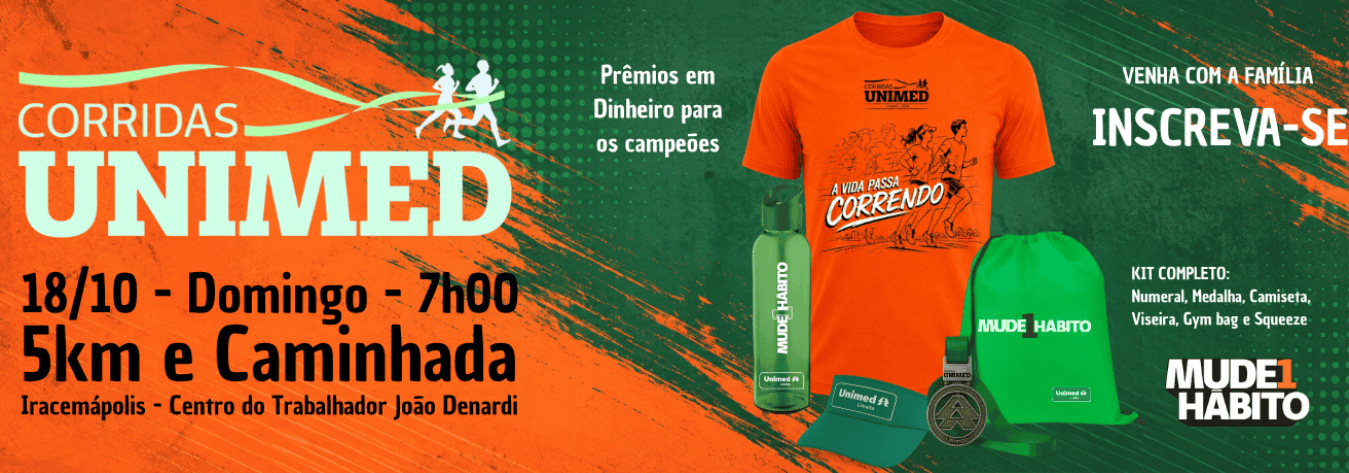 Imagem de divulgação: Corrida Unimed 2026