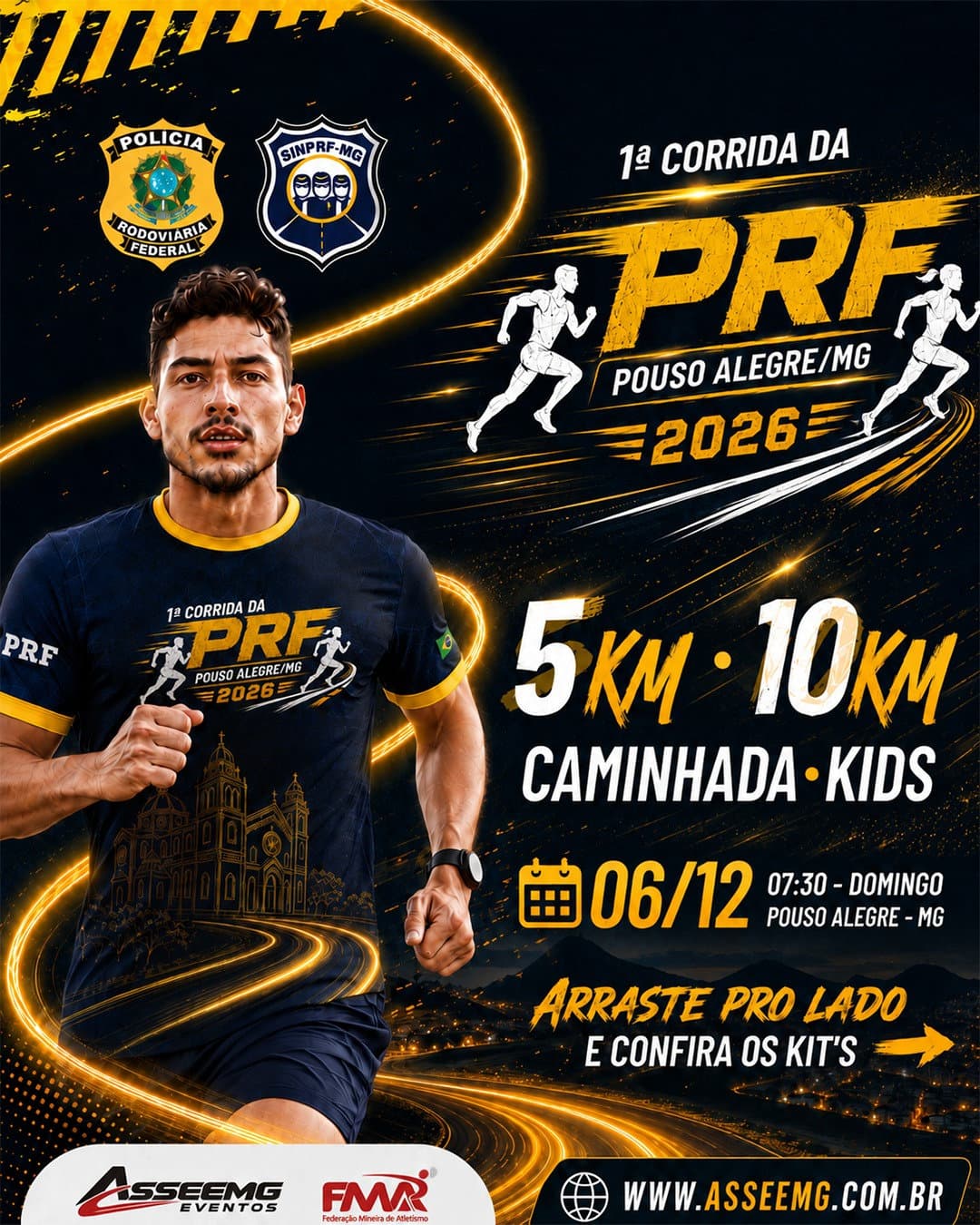 Imagem de divulgação: 1ª Corrida Show da Polícia Civil Três Pontas