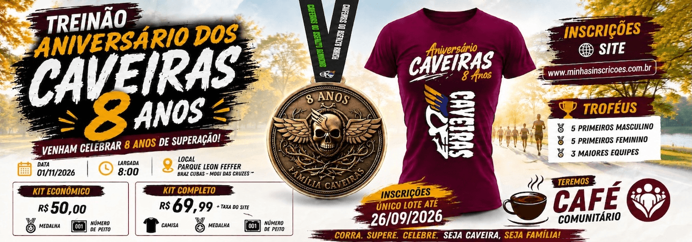 Imagem de divulgação: Aniversario dos Caveiras 8 Anos