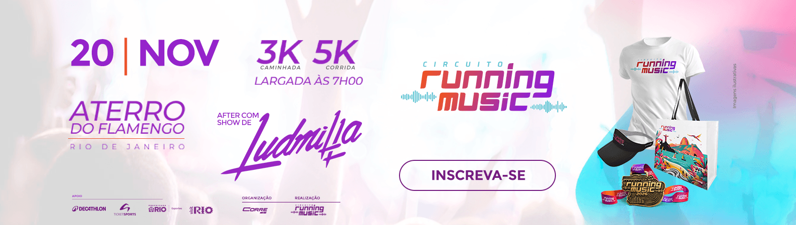 Imagem de divulgação: Circuito Running Music - Etapa Rio de Janeiro