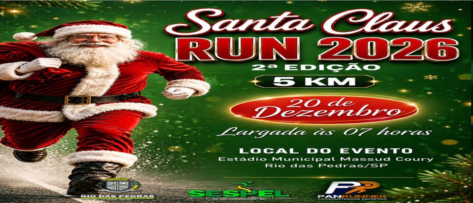 Imagem de divulgação: 2ª Corrida Santa Claus Run 2026
