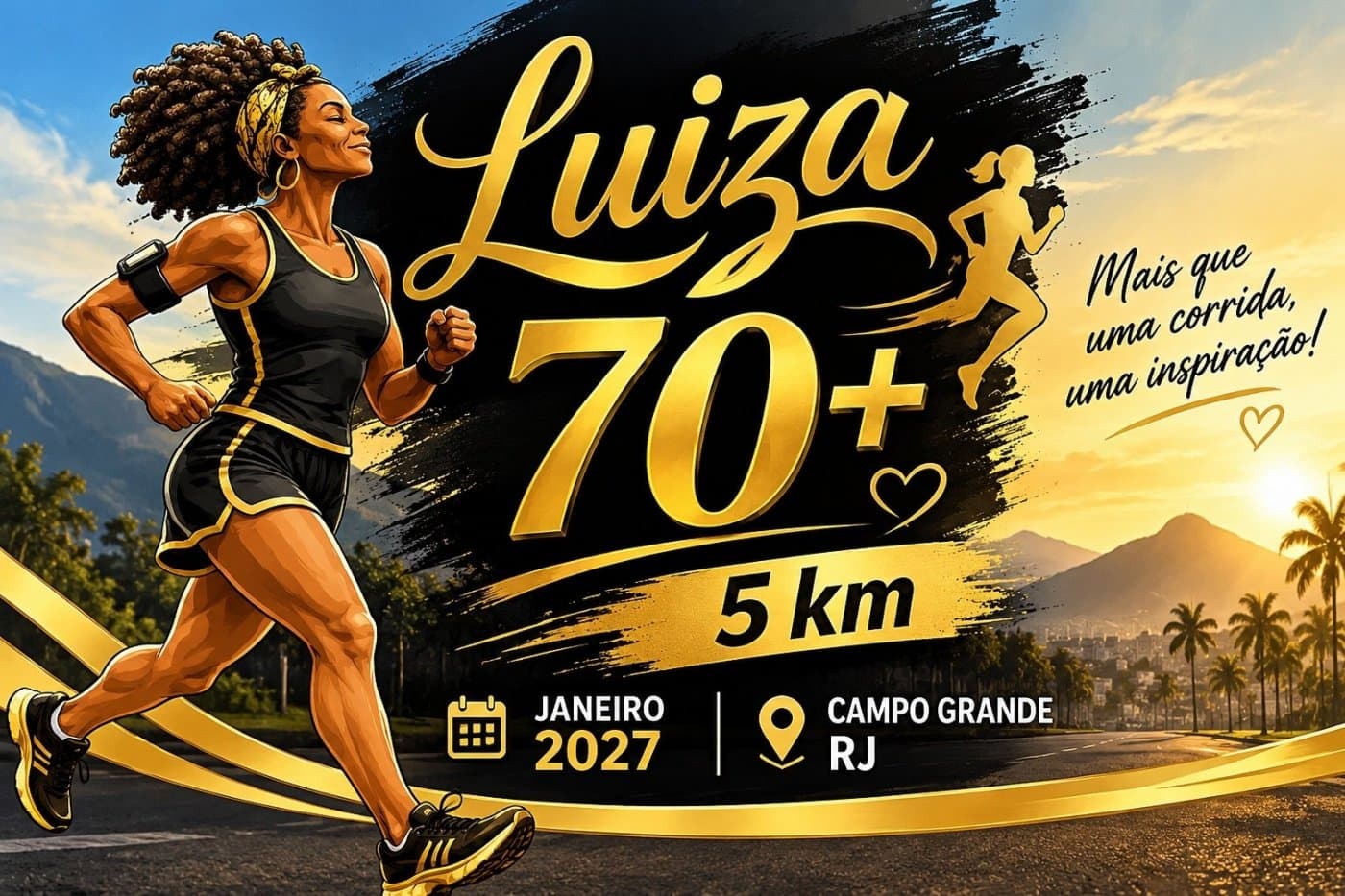 Imagem de divulgação: Corrida de Rua da Luiza